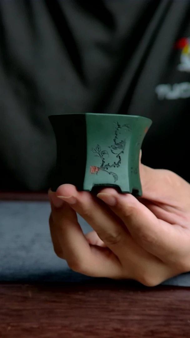 紫砂花盆5.5*4.5*4内径紫砂花盆