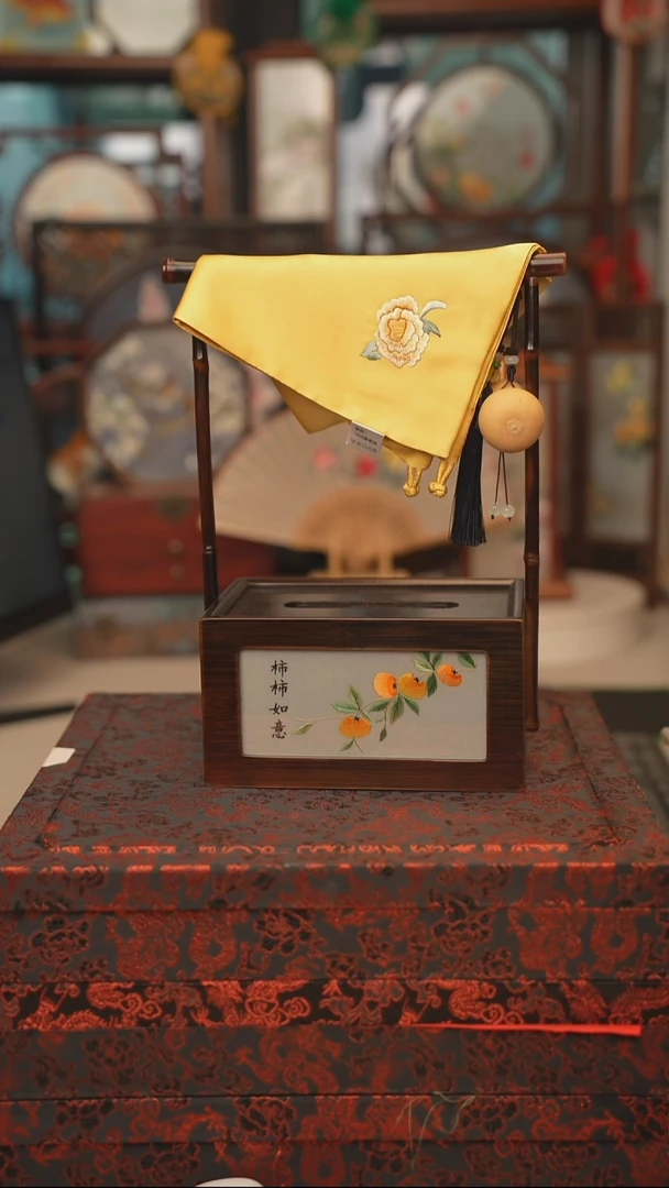 扇子桑蚕丝真丝方巾30乘30 绣花双面非遗