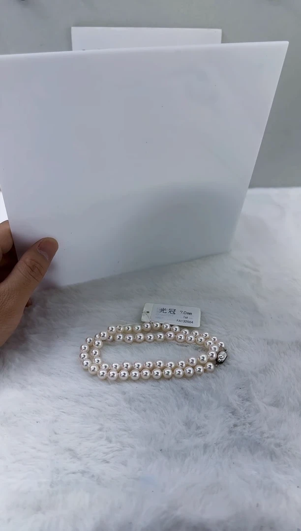 未镶嵌海水珍珠DA海水akoya串链带真科研大证7-8 ss666