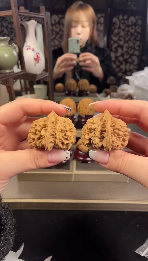 【闪购商品】文玩核桃把件官帽51尺-41