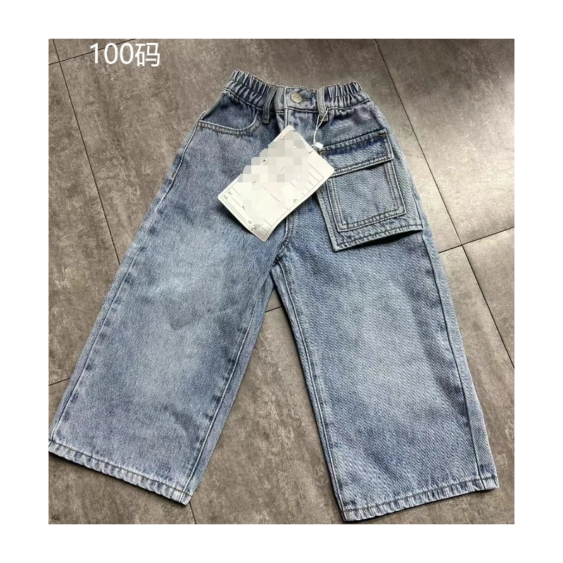 个性口袋休闲牛仔裤2404315