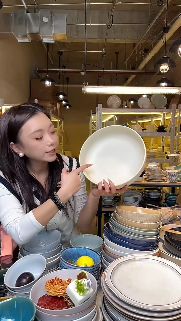 瓷303 外贸尾货高温釉下彩陶瓷餐具默认微瑕