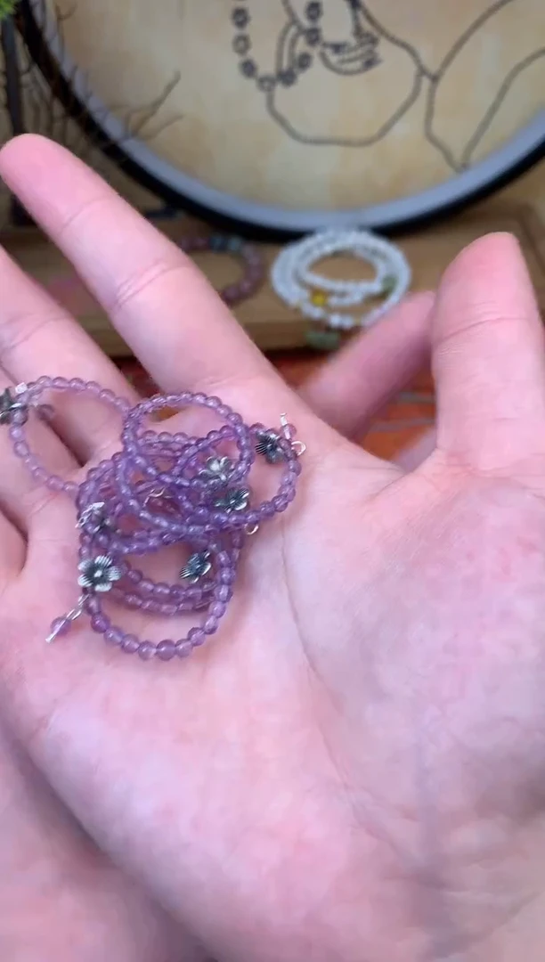【闪购商品】紫晶戒指未镶嵌943手串