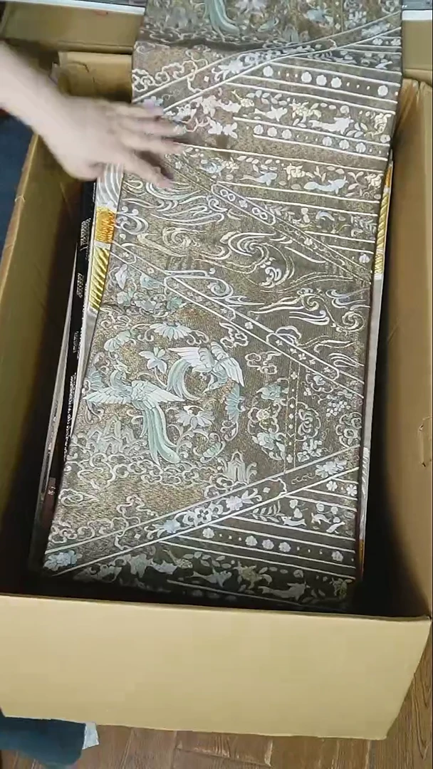 织绣28 六通凤凰花卉刺绣特价