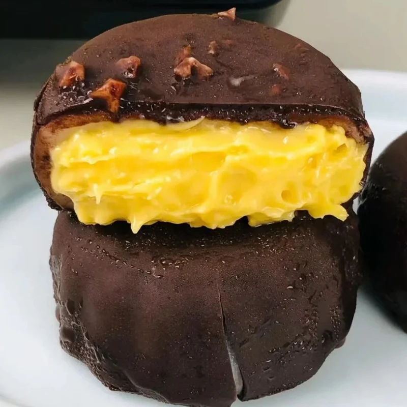 【内陷满满】脆皮榴莲月饼梦胧派夹心爆浆开袋即食下午茶麻薯糕点