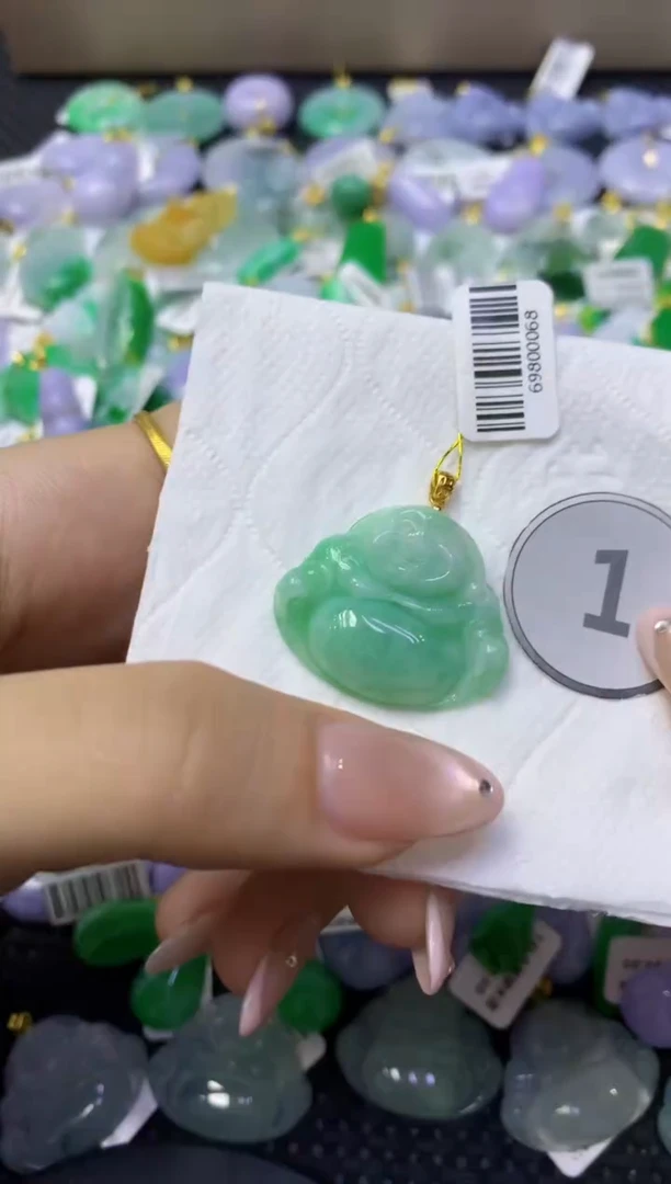 颈饰未镶嵌翡翠天然缅甸翡翠A货