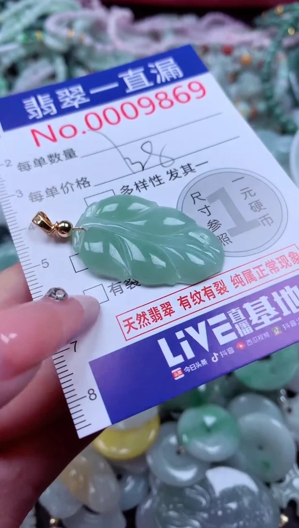 翡翠未镶嵌吊坠(不含链)9669