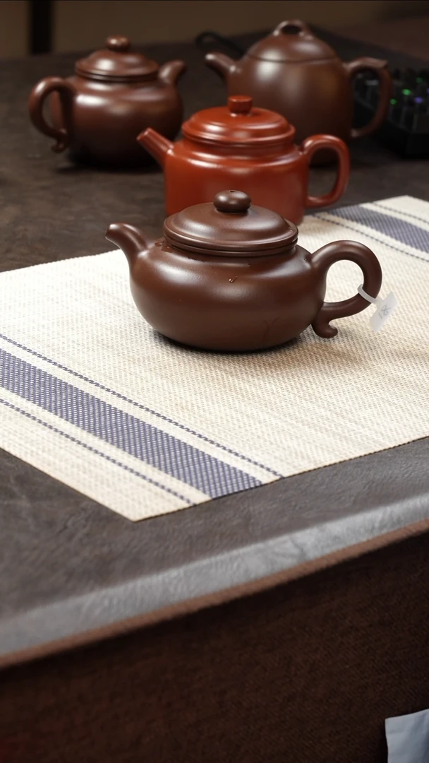 茶壶紫砂壶·34老紫泥仿古250cc