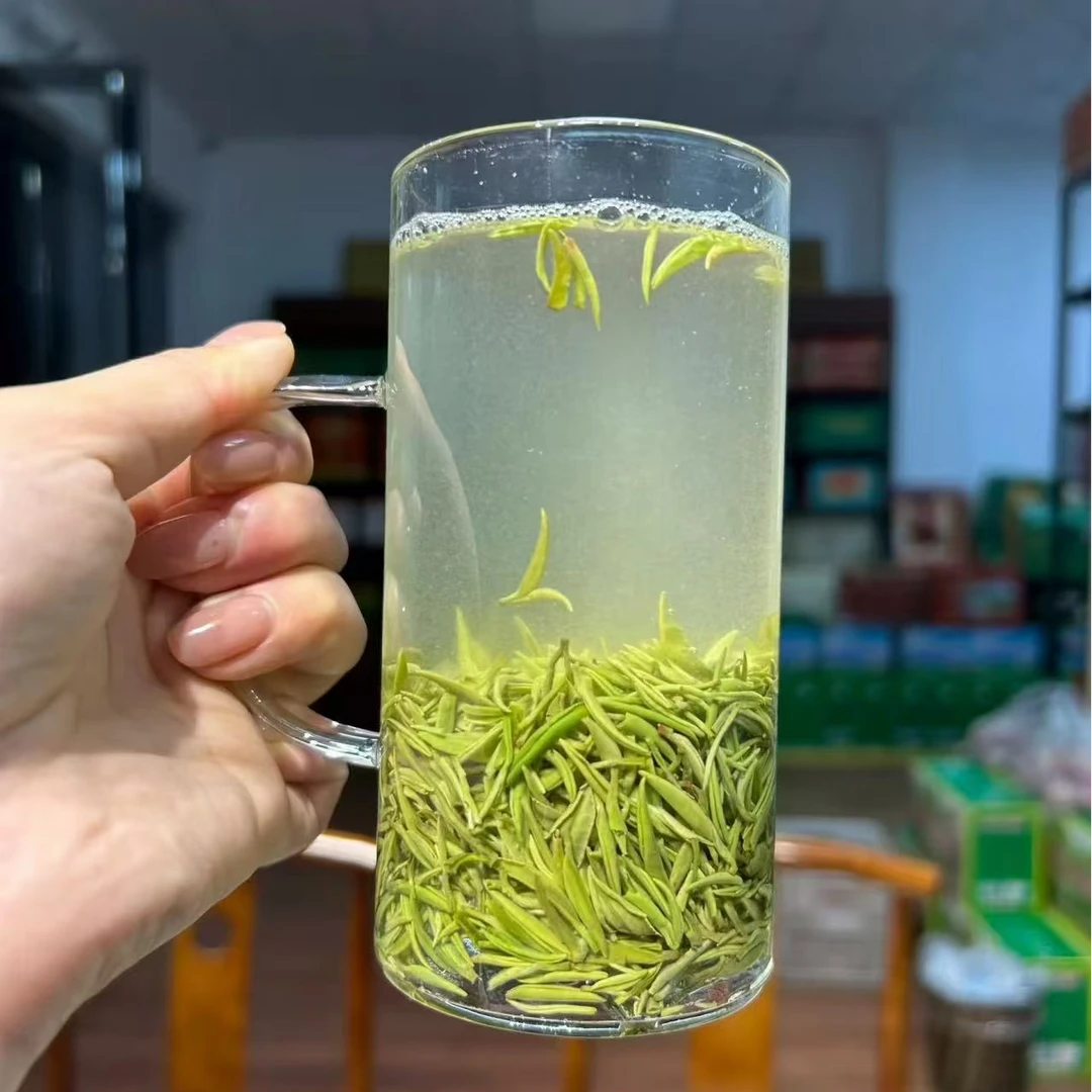 河南正宗毛尖茶叶明前茶2024春茶全芽头兰花香