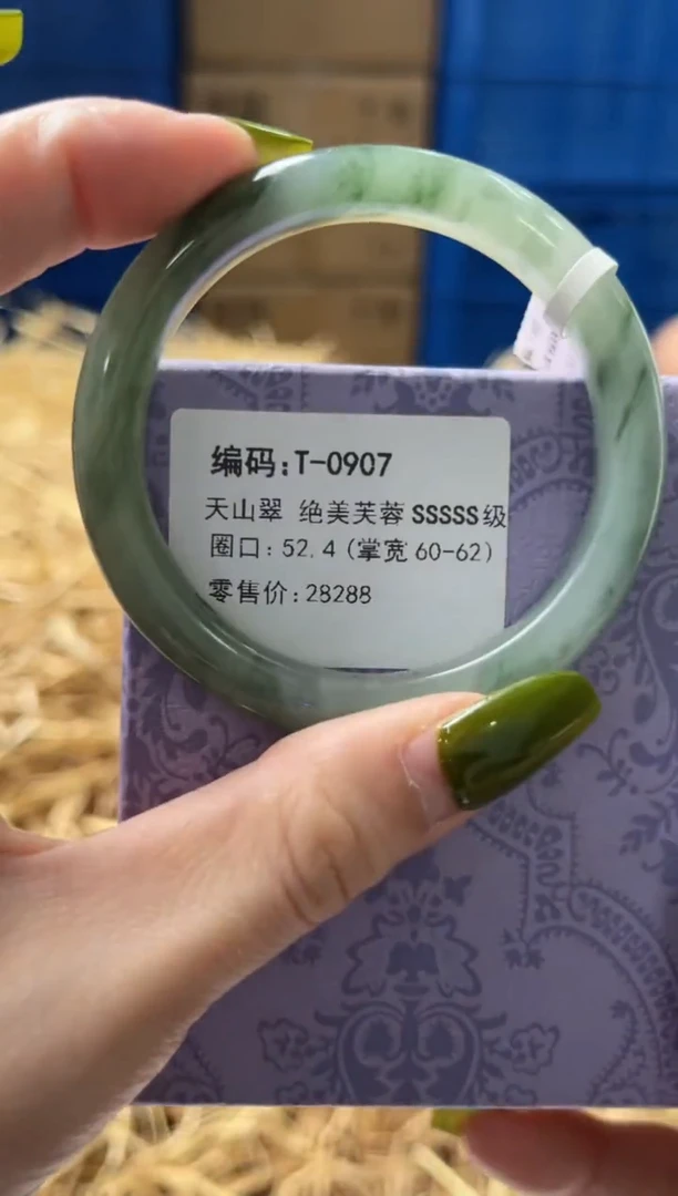 未镶嵌手镯石英质玉T0907