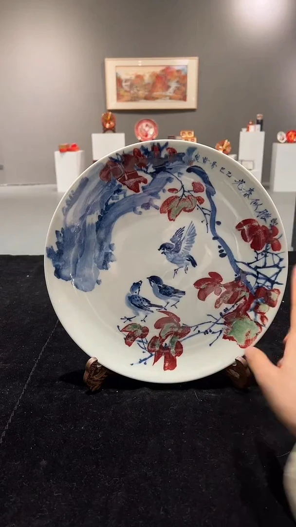 其他瓷崔景哲-瓷器-B盘-胜似春光