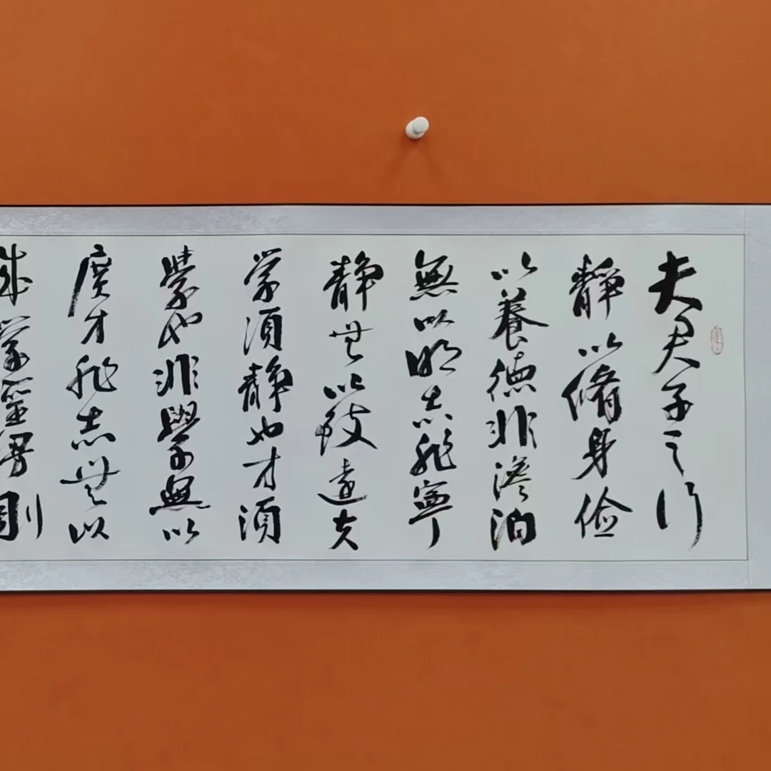 廉喜林老师亲笔手绘诫子书