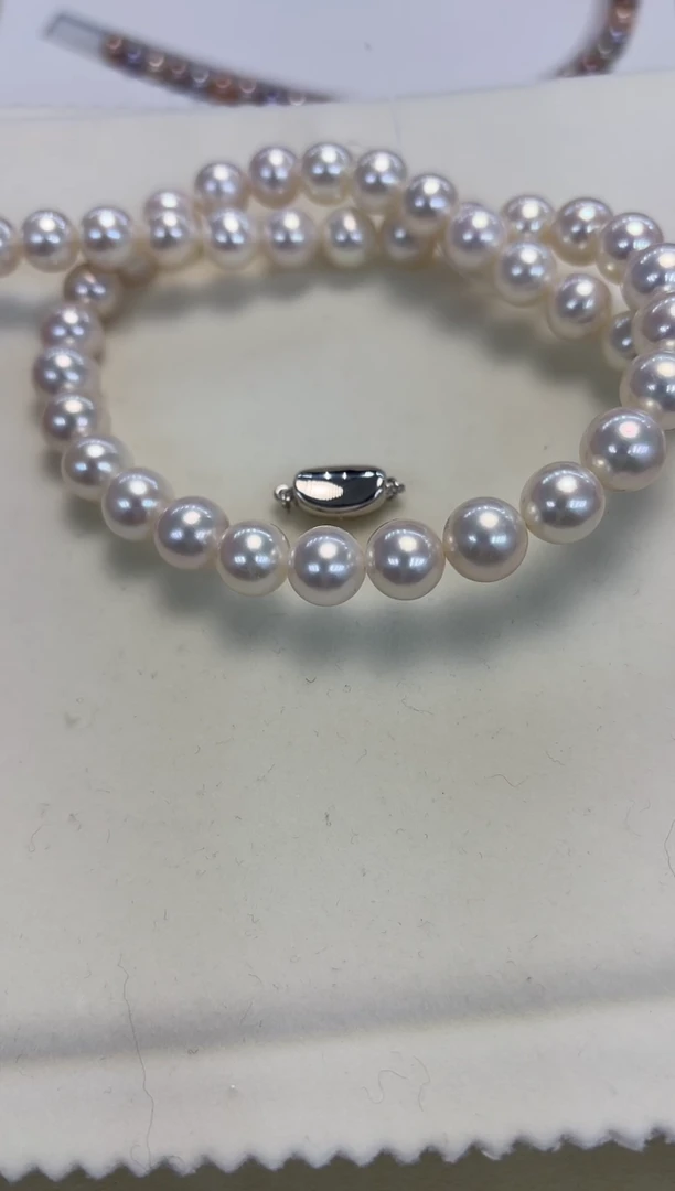 颈饰银S925镶嵌淡水珍珠9.5-10.5mm无核