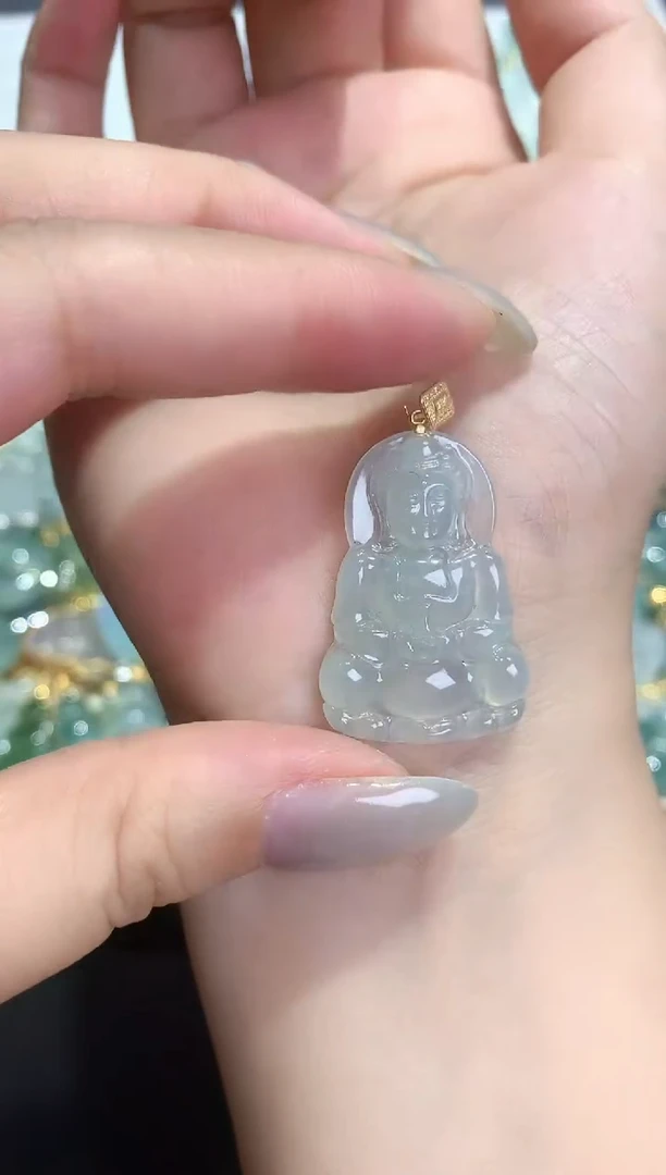颈饰18K金镶嵌翡翠251018160