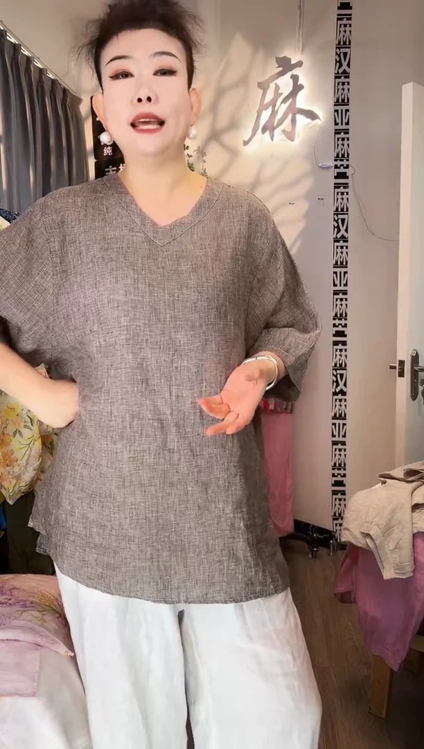 亚麻汉麻苎麻大码女装