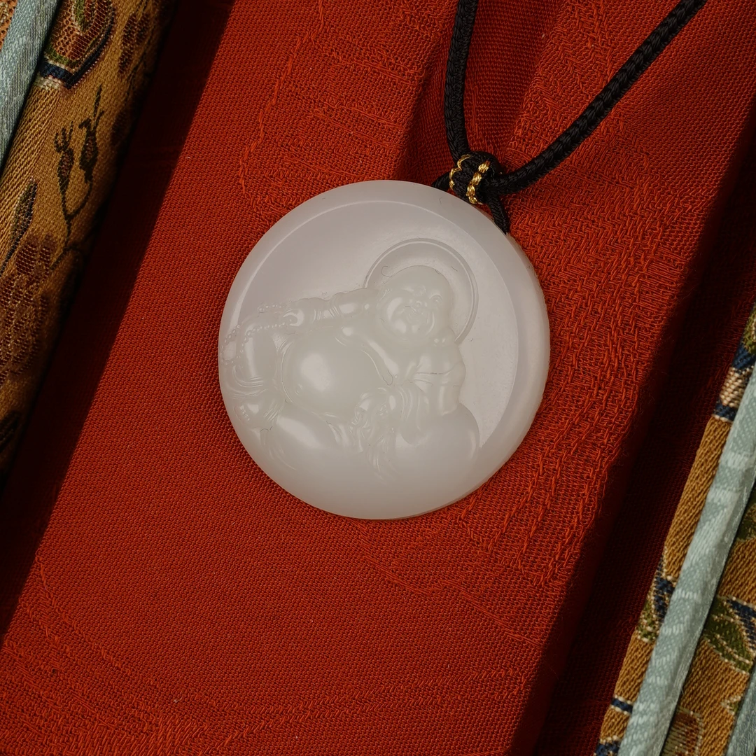 XX10383二十世纪和田玉弥勒佛挂坠