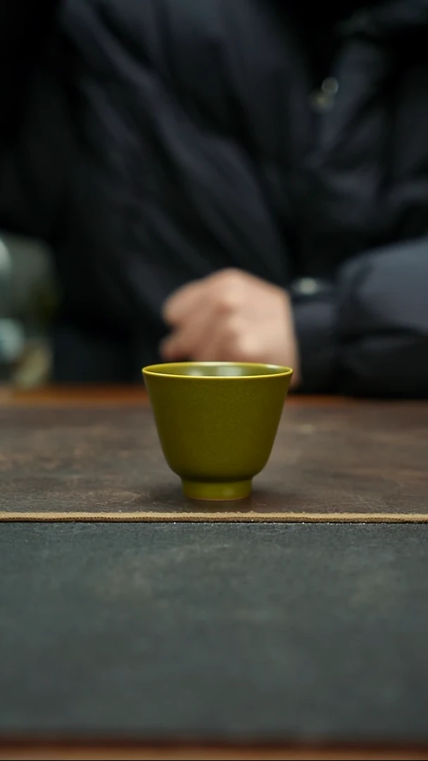 杯茶叶末釉全手工直口杯