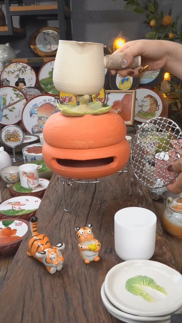 摆件事事如意手工围炉