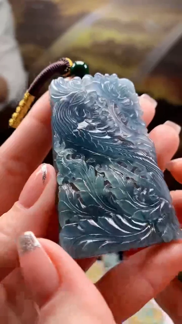 【闪购商品】定制翡翠未镶嵌1085ry-毛货挂件29