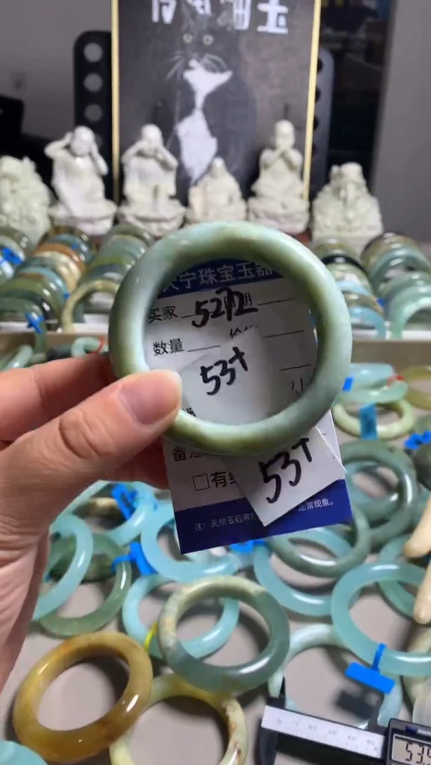 未镶嵌蛇纹石玉手镯5272