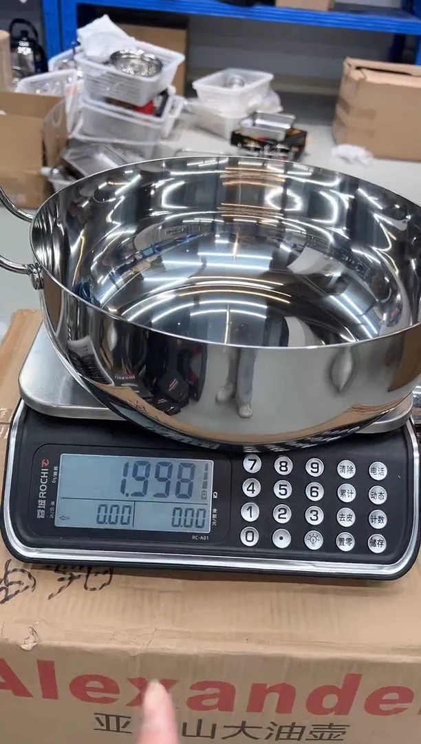 【闪购商品】不锈钢32cm火锅无盖