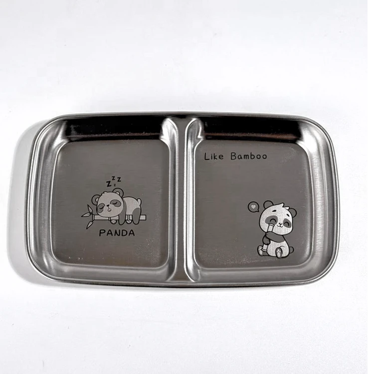 不锈钢两格蘸料碟