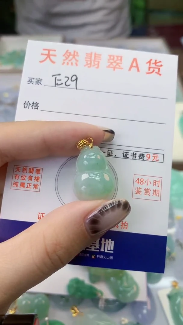颈饰未镶嵌翡翠天然A货翡翠挂件