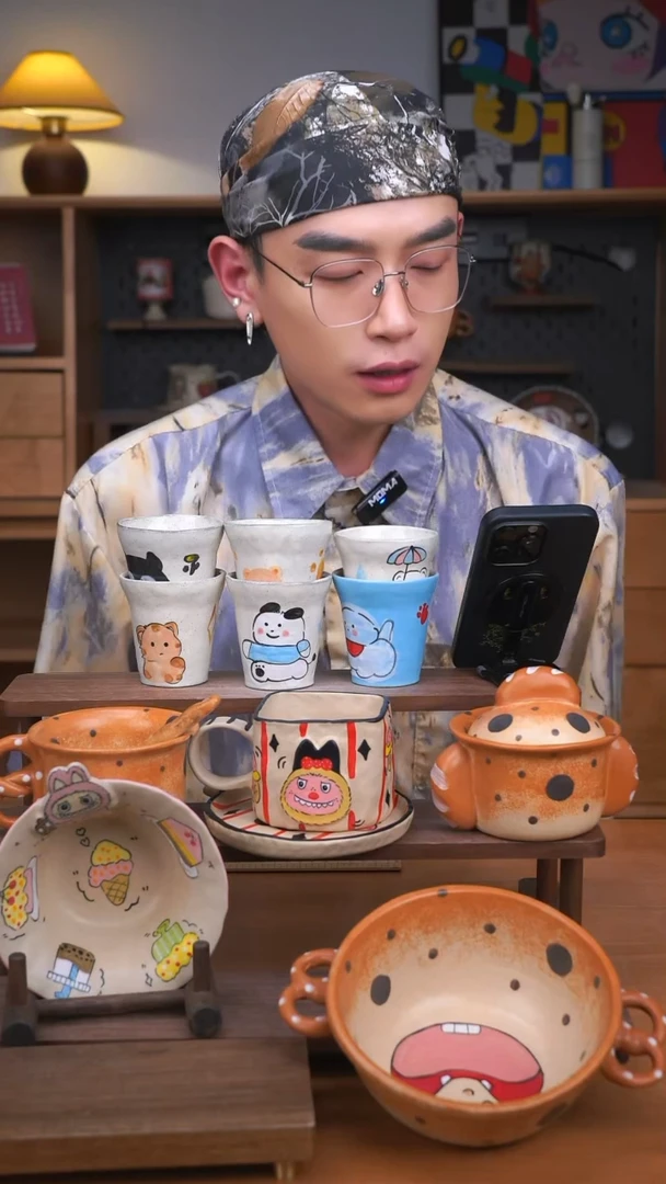 杯子6款不定向发货1只！景德镇设计师款陶瓷