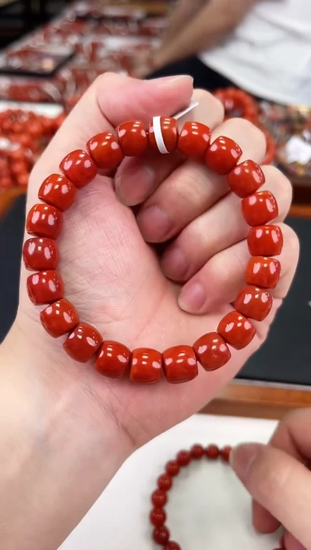 【闪购商品】南红玛瑙瓦西直切手串10+未镶嵌一个/条