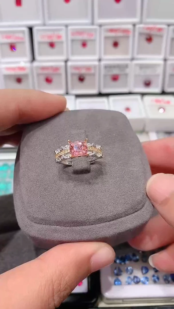 【闪购商品】尖晶石戒指银S925镶嵌1.27