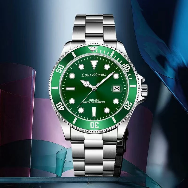 【绿水鬼】外贸高端款轻奢简约时尚男士气质夜光腕表EG1188