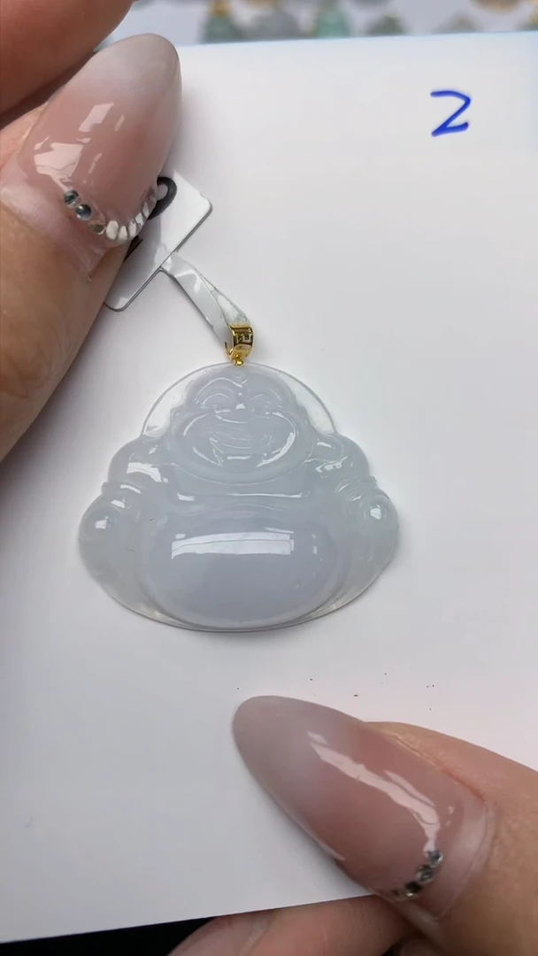 【闪购商品】翡翠颈饰18K金镶嵌天然翡翠A货