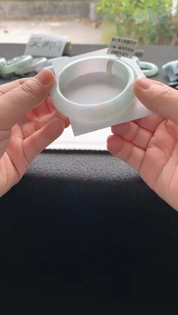 未镶嵌手镯翡翠53正圈A4395买断