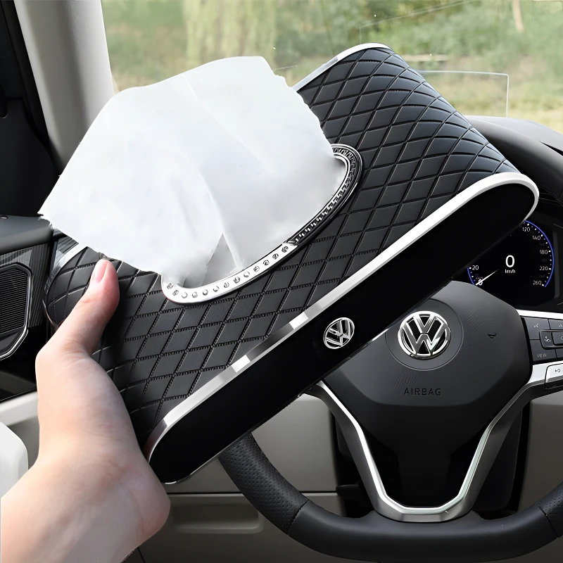 大众车载纸巾盒帕萨特迈腾途观途岳途昂辉昂速腾cc探岳汽车抽纸盒