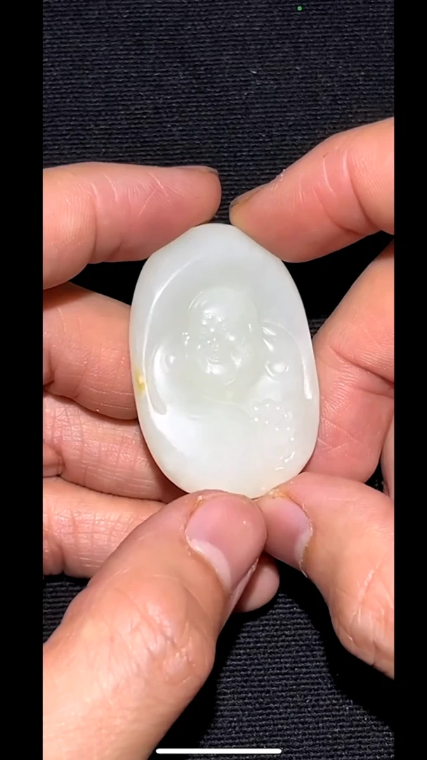 和田玉未镶嵌吊坠(不含链)pz601-40弥勒和田玉吊坠