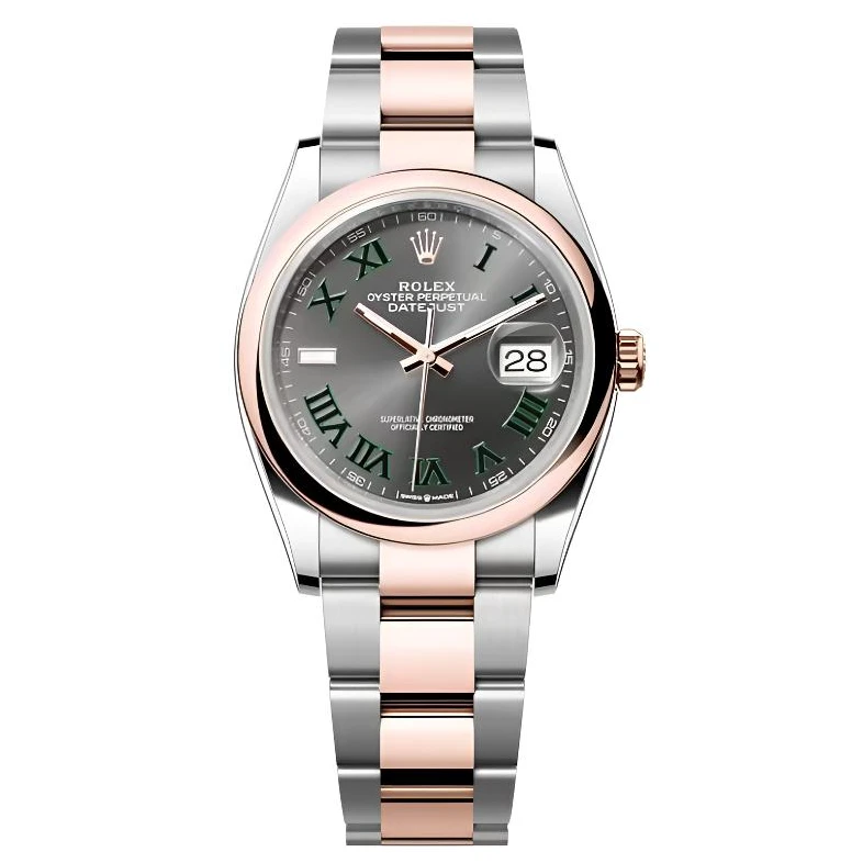 99新 Rolex/劳力士 日志系列126201间金绿萝 36表径 24年全套