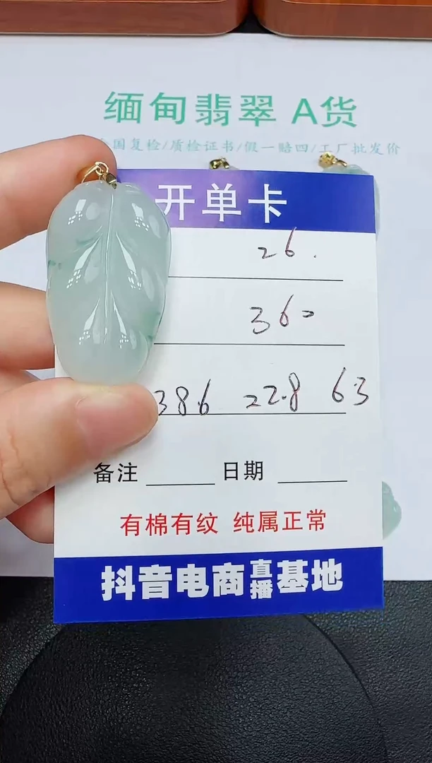 吊坠(赠链)未镶嵌翡翠26