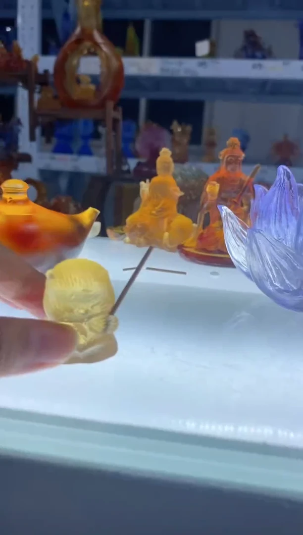 手工艺品琉璃猫咪微瑕 古法琉璃 介意勿拍 不退不换