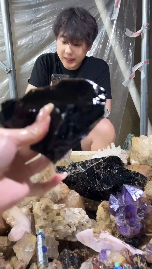 未镶嵌大型摆件（非配饰）水晶738黑yao石