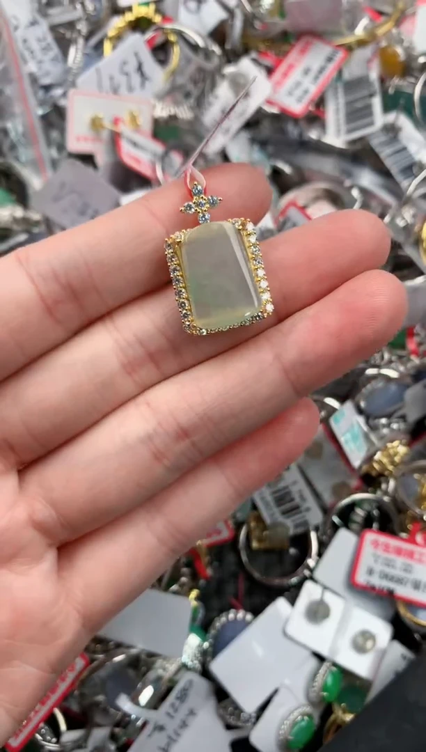 银S925镶嵌戒指翡翠777           4
