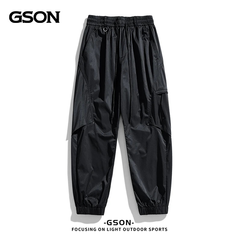 国潮品牌GSON美式裤子男款夏季2025款垂感潮流时尚百搭高级感长裤