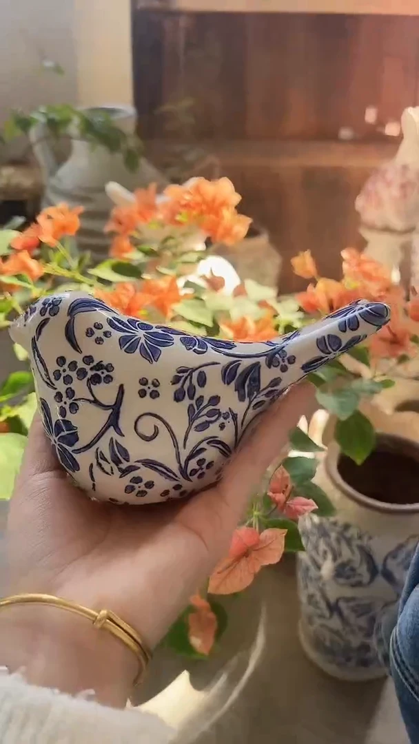 【闪购商品】陶瓷小鸟摆件