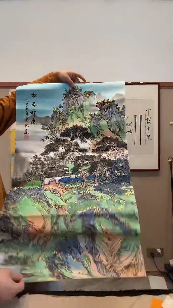 国画j陈老师国画作品一件