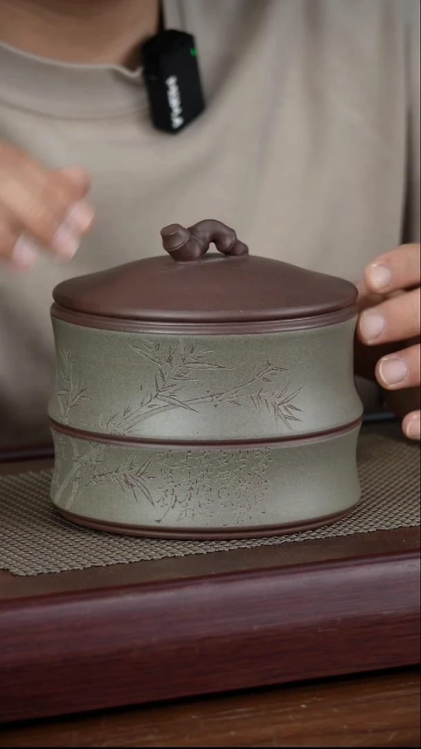 宜兴原矿紫砂茶叶罐