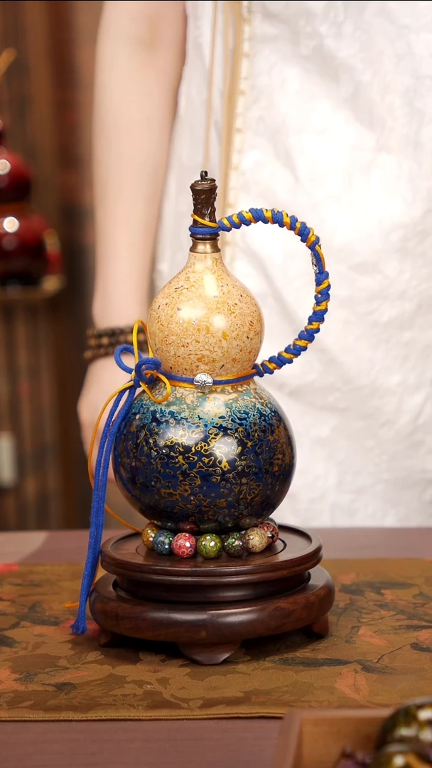 159易林高端工艺大漆酒葫芦--358