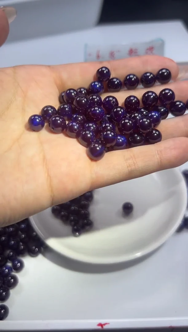 未镶嵌颈饰红宝石x1377紫罗*兰宝石8mm*1颗