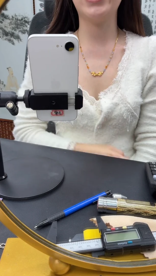 套链18K金镶嵌翡翠洛*A货翡翠0103