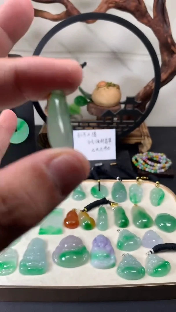 颈饰未镶嵌翡翠所见即所得，一图一物