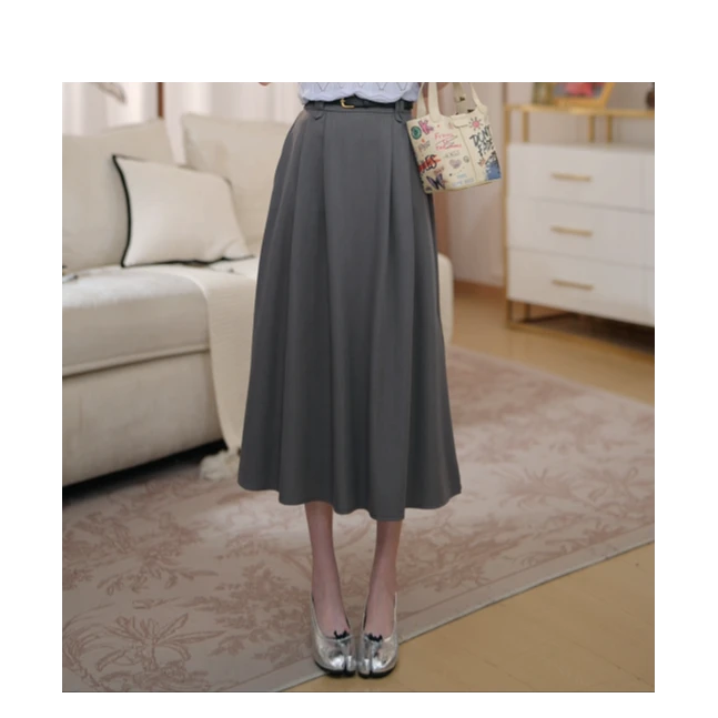 【莫奈灰色】马克华菲女装时尚宽松休闲显瘦夏季半身裙