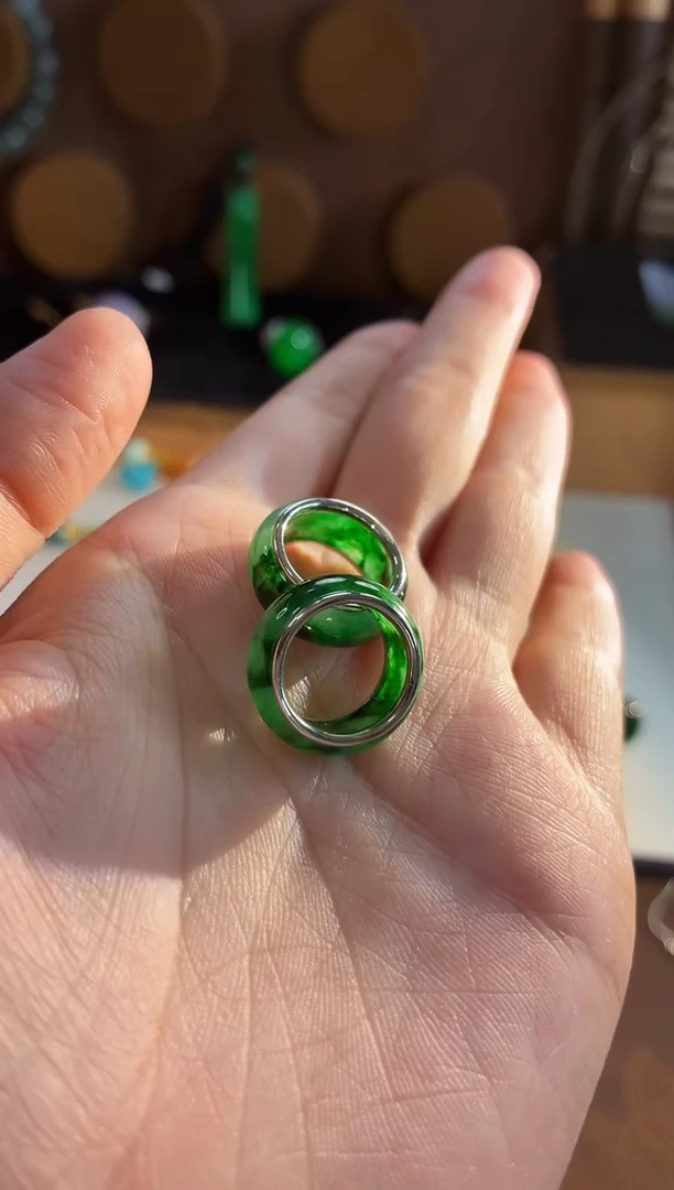 吊坠(不含链)18K金镶嵌翡翠吊坠 多样性发货 发其一